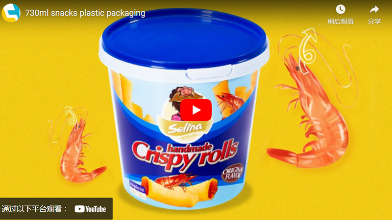 24oz Round Plastic IML Ice Cream Container - 翻译中...
