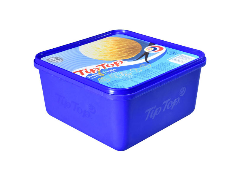 2l Square Plastic IML Ice Cream Container - 翻译中...