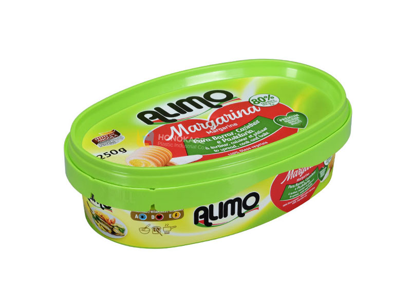 250g Oval Butter Container Made by Polypropylene PP Material - 翻译中...