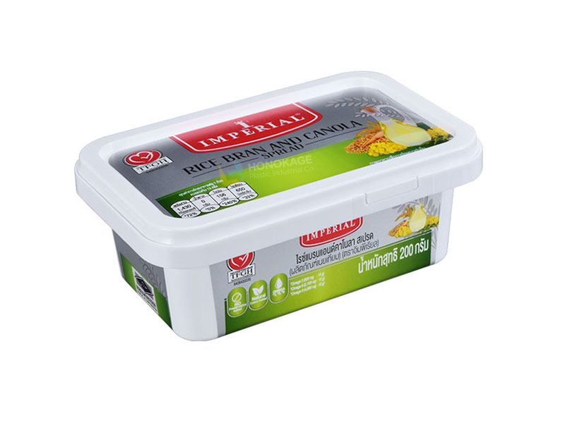 8oz PP Rectangular Butter Container With Tamper Evident Proof System - 翻译中...
