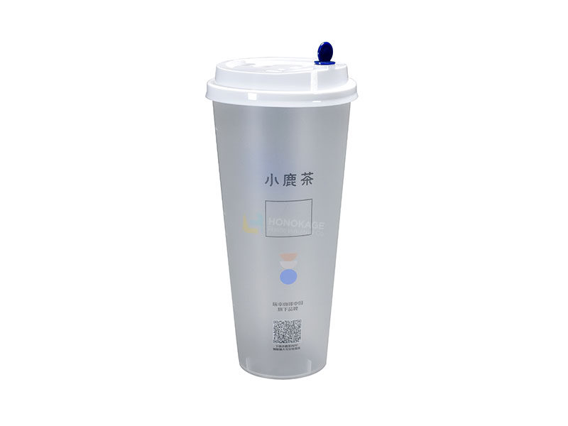 700ml Plastic Printed Milk Tea Cup - 翻译中...