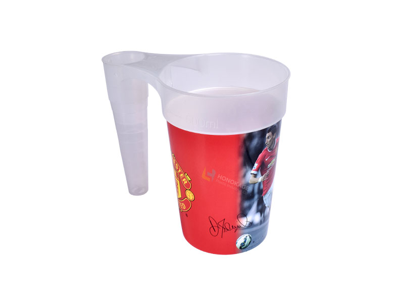 Transparent Printed Stadium Cup With Handle - 翻译中...
